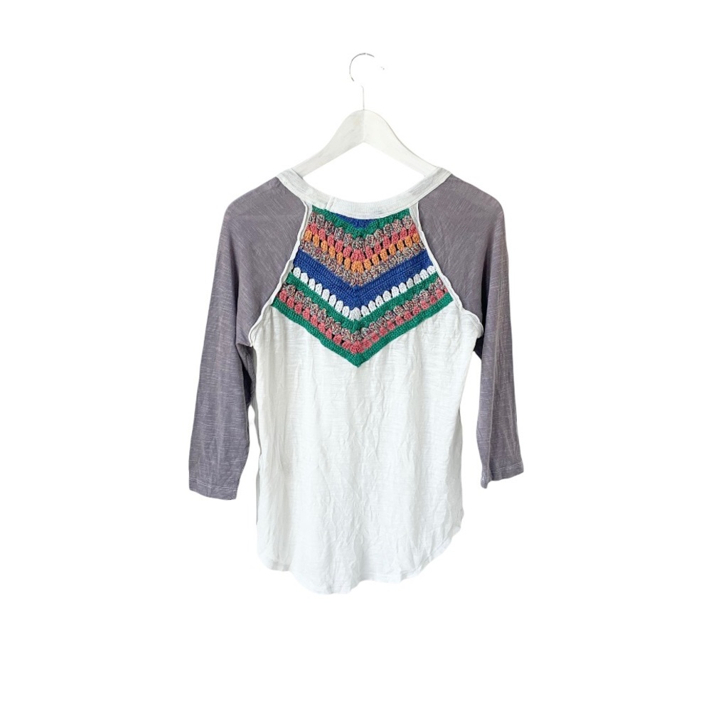 🌸New🌸 Free People Long Sleeve Crew Neck Top Sz Xsmall NWOT - Picture 3 of 11